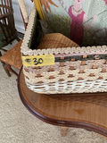 Vintage Sewing Basket, Antique needlepoint framed - thumbnail 6 of 6