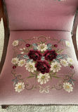 Victorian Rocker Needlepoint Upholstery - thumbnail 4 of 11
