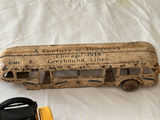 Assorted vintage die‑cast cars, bus model, gas pump, and certificate - thumbnail 8 of 12