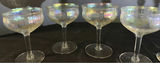 Iridescent Stemmed Champagne Coupe Glasses - thumbnail 5 of 6