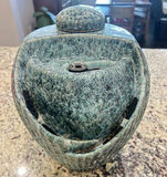Green/Teal Glazed Ceramic Garden Fountain, Electric, Medium - thumbnail 3 of 5