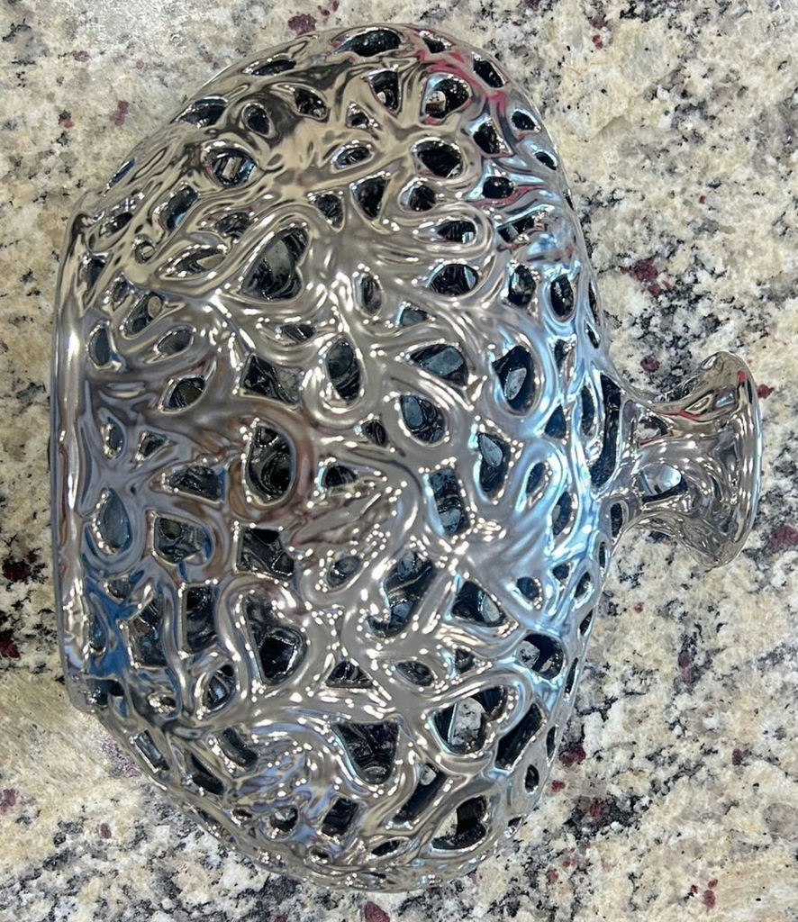 4-Piece Silver Chrome Metal Vase Set, Modern/Contemporary - image 5 of 5