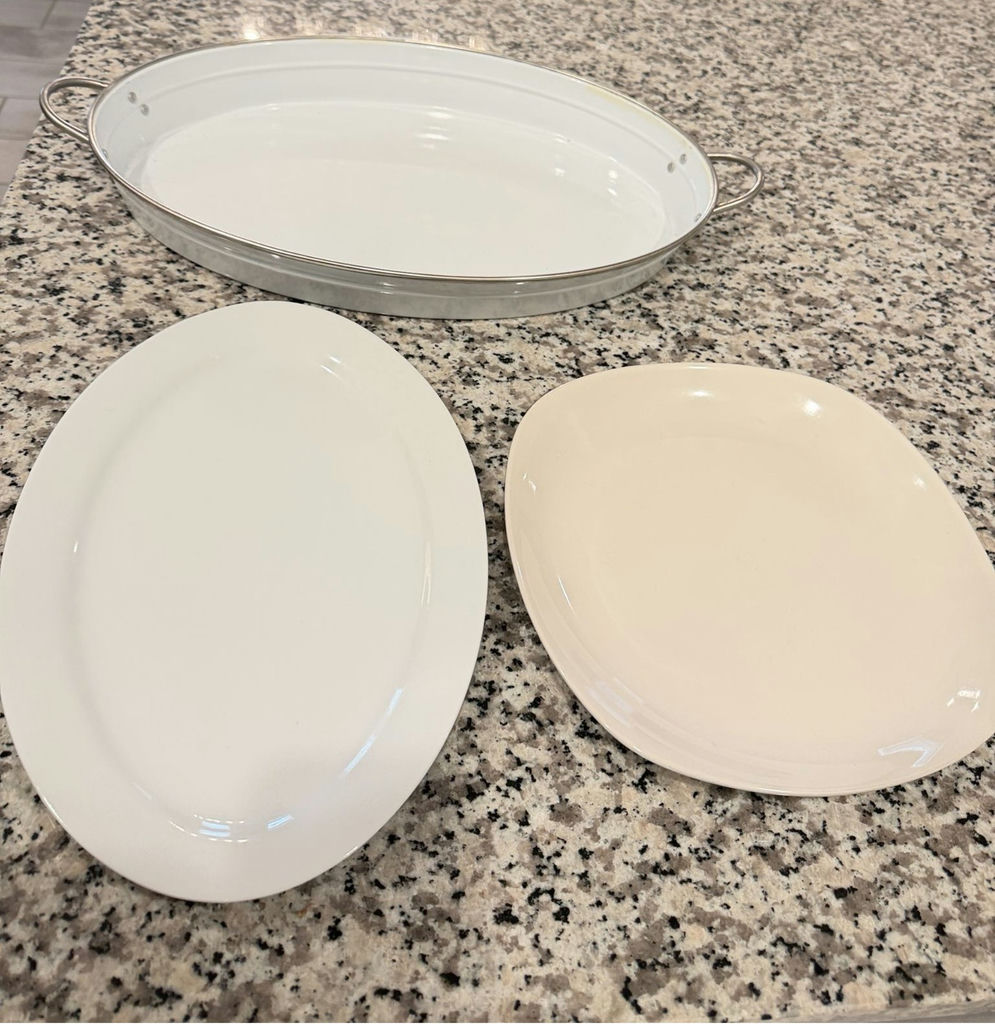 Canvas Mixed Serving Platter and Tray Set of 3 - image 4 of 5