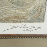Framed limited edition serigraph 3 graces signed and numbered by David Schluss - thumbnail 6 of 8