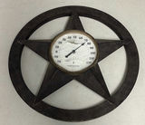 Wooden Mantel Clocks and Metal Star Thermometer - thumbnail 1 of 8