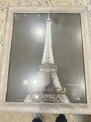 Eiffel Tower Portrait Framed Print, Silver Frame, 16 x 20 - Image 1 of 4