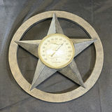 Wooden Mantel Clocks and Metal Star Thermometer - thumbnail 6 of 8