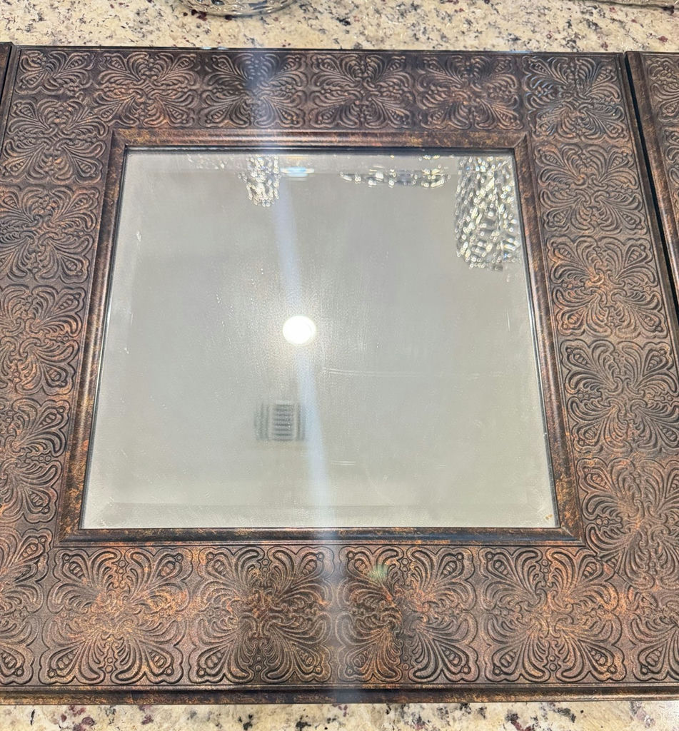 Kirkland's Set of 3 Bronze/Copper Wall Mirrors - image 3 of 6