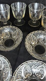 Cut glass crystal dinnerware and serving set - thumbnail 6 of 8