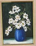Framed Dogwood Flower Painting by C.L. Dreisbach - thumbnail 2 of 6