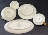 Franciscan White porcelain tea service and dinnerware with gold trim - thumbnail 3 of 5