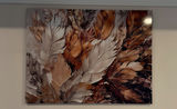 Acrylic-Faced Landscape Wall Art in Warm Neutrals & Blues - thumbnail 3 of 4