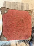 18 x 18 Red & Brown Square Decorative Throw Pillow - thumbnail 4 of 5