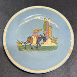 Teal-blue glazed ceramic tea service with hand-painted figures and cactus motifs - thumbnail 4 of 12