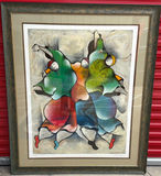 Framed limited edition serigraph 3 graces signed and numbered by David Schluss - thumbnail 4 of 8