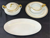Franciscan White porcelain tea service and dinnerware with gold trim - thumbnail 2 of 5