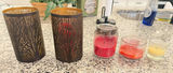 Set of 2 Dark Bronze Metal Votive Candle Holders with Gold Interior - thumbnail 4 of 4