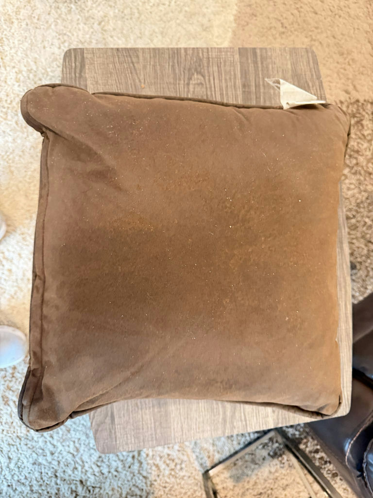 18 x 18 Red & Brown Square Decorative Throw Pillow - image 5 of 5