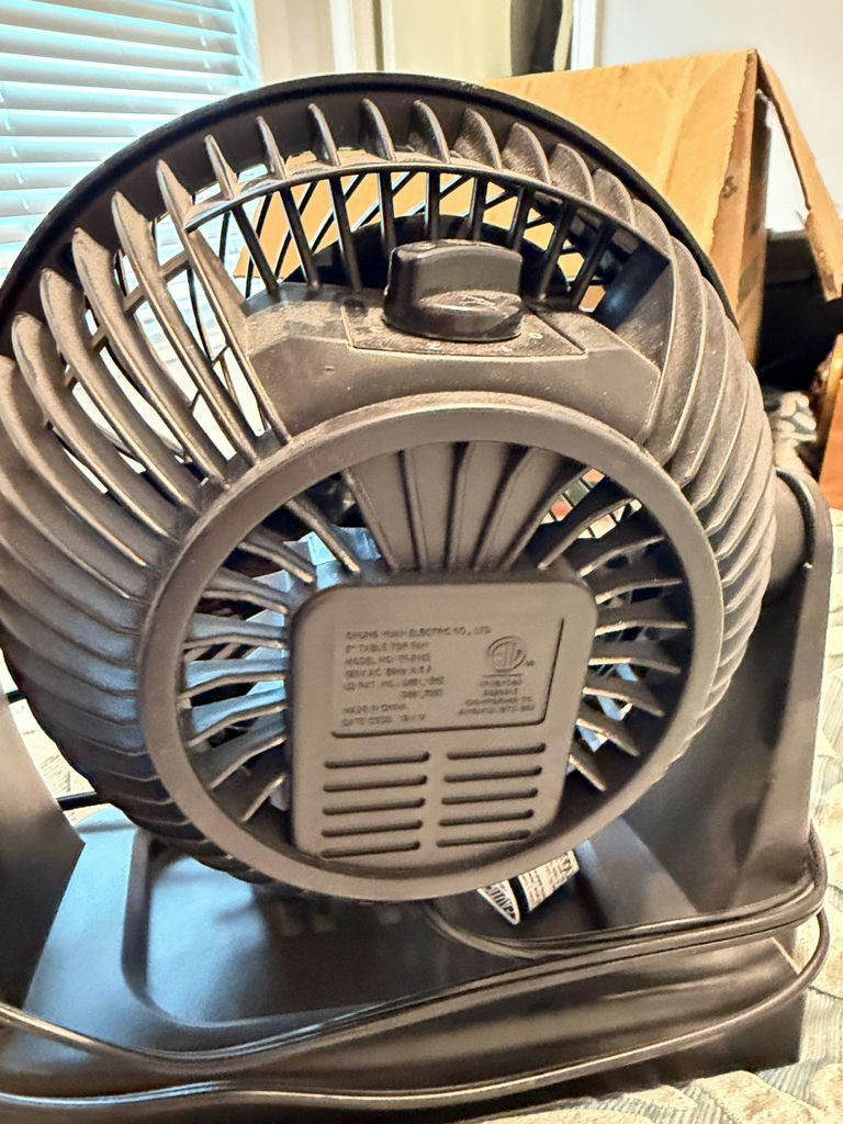Personal Tabletop Fan / Air Circulator - Black - image 4 of 4