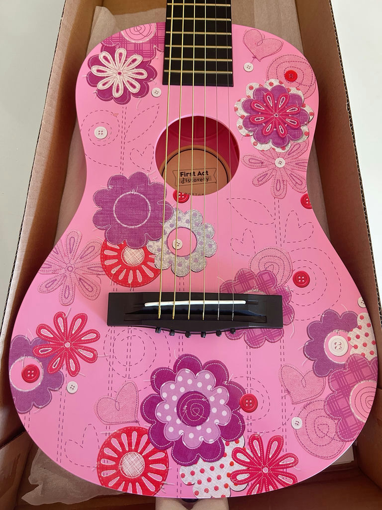 First Act Discovery Pink Floral Acoustic Toy Guitar, Youth Size - image 3 of 5