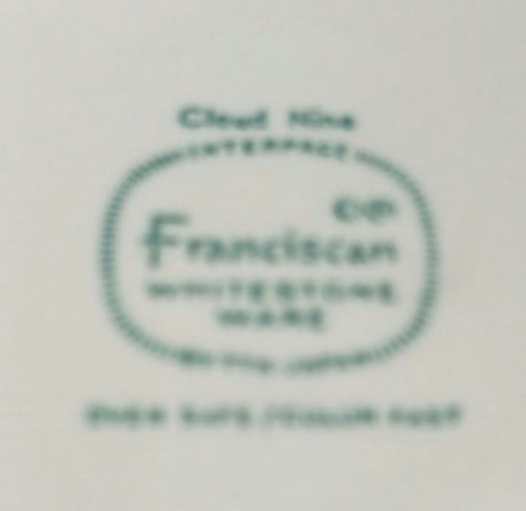 Franciscan White porcelain tea service and dinnerware with gold trim - image 4 of 5