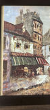 Framed City Street Scene Painting - thumbnail 3 of 7