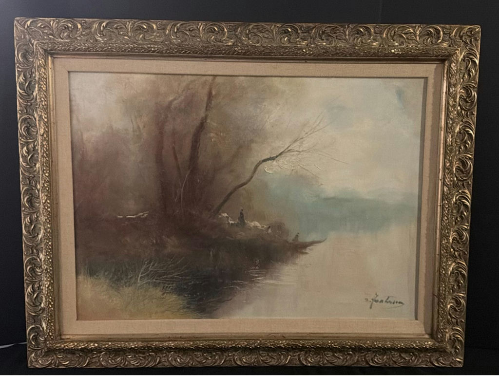 Landscape oil painting by Fontana - image 1 of 7