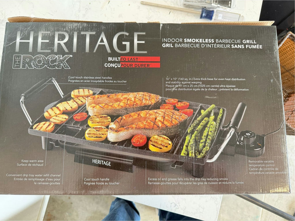 Heritage (The Rock) Indoor Smokeless Electric Grill - image 3 of 3