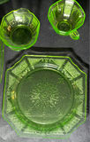Assorted Green and Clear Glass Tableware - thumbnail 10 of 16