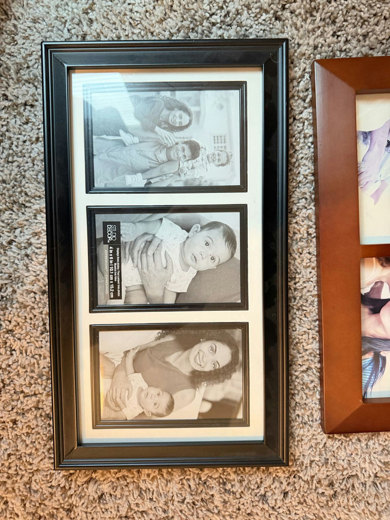 Lot of 2 Picture Frames - 7-Opening & 3-Opening - image 3 of 3