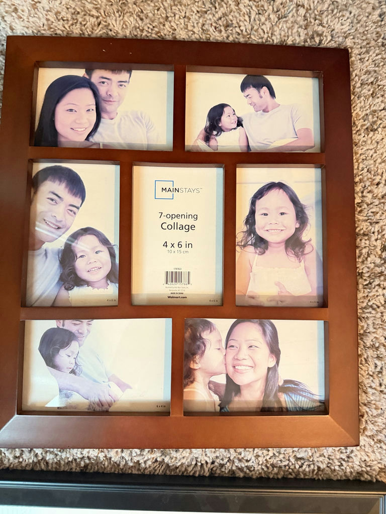 Lot of 2 Picture Frames - 7-Opening & 3-Opening - image 2 of 3