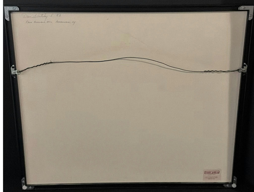 Framed landscape photograph with lone figure - image 4 of 4