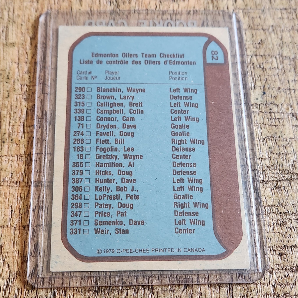 Edmonton Oilers NHL Entry Card - image 2 of 3