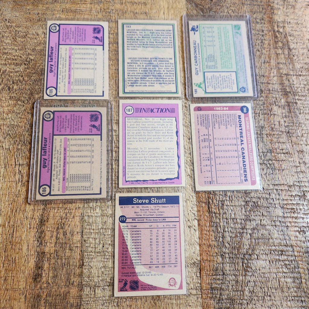 Montreal Canadiens Hockey Cards x 7 - image 4 of 5