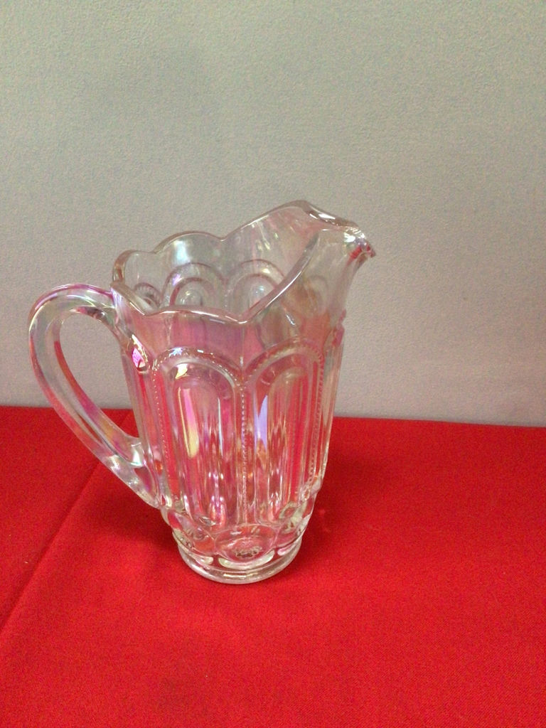 Decorative irredecent carnival Glass Pitcher - image 1 of 2