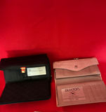 Etienne Aigner black wallet and Buxton pink crocodile-embossed wallet - thumbnail 3 of 3