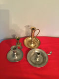 Pewter and Brass Candle Holders - thumbnail 1 of 1