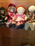 Cloth dolls in vintage dresses - thumbnail 1 of 3
