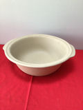 White stoneware casserole dish with handles - thumbnail 1 of 2