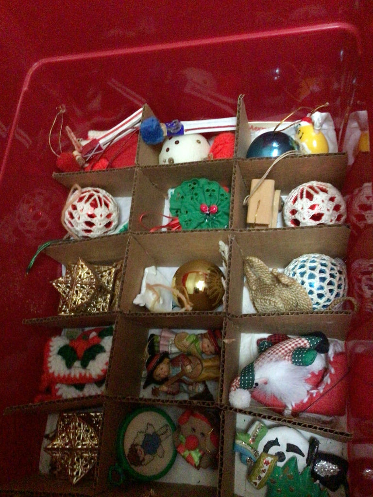Assorted Christmas Ornaments in Storage Organizer - image 5 of 5