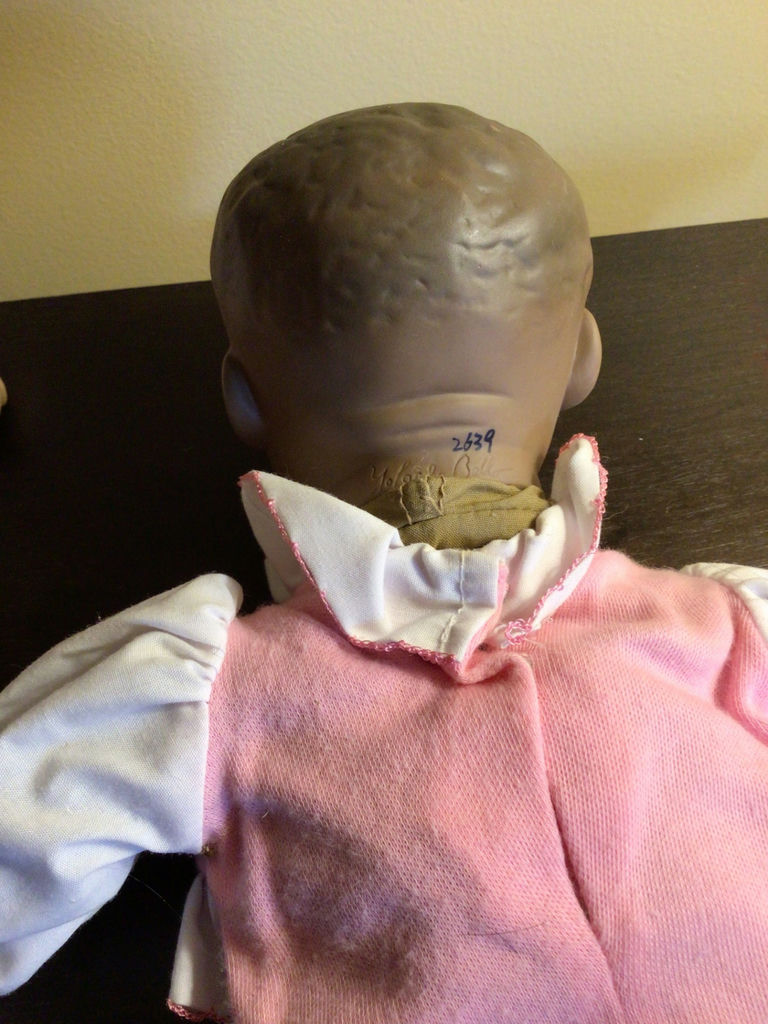 Two vintage cloth dolls in pink outfits - image 4 of 5