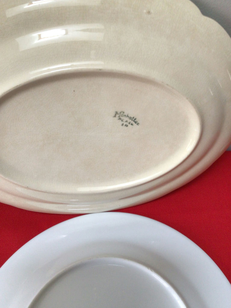 Set of four ceramic dinner plates with assorted patterns - image 3 of 3