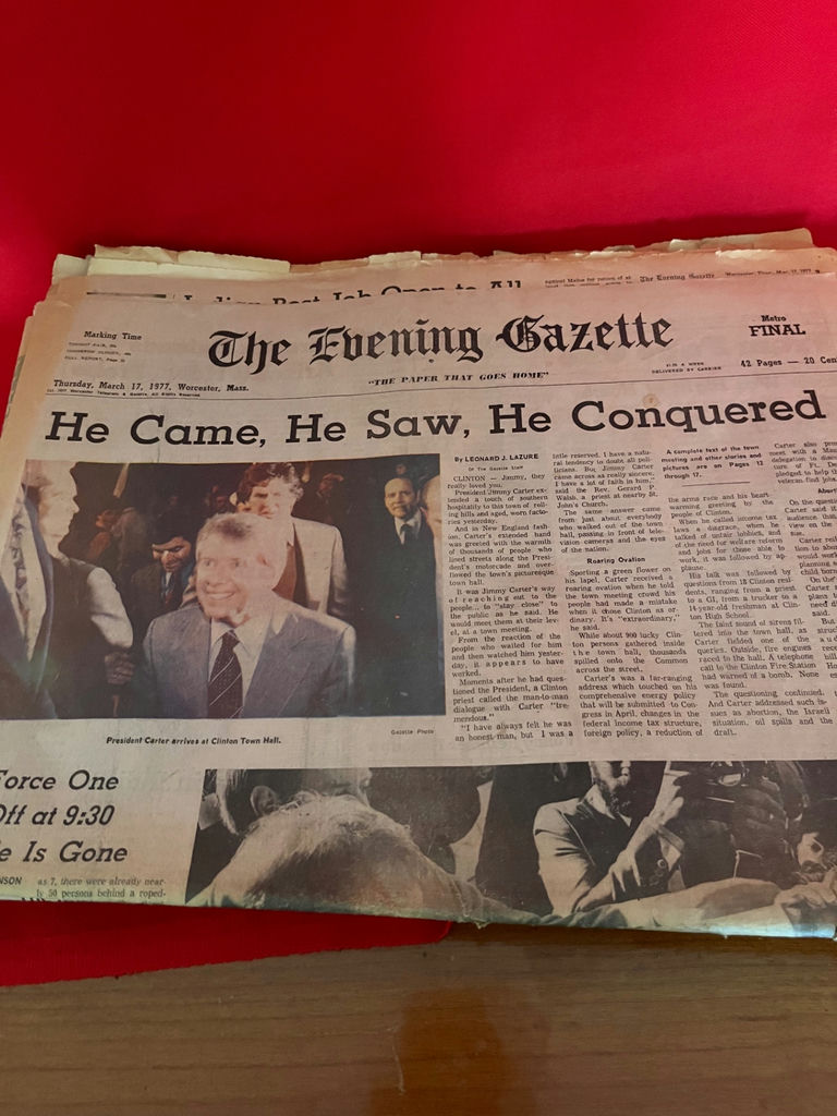 Collection of Vintage Newspaper Front Pages - image 2 of 7