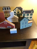 Set of wooden miniature town buildings - thumbnail 6 of 6