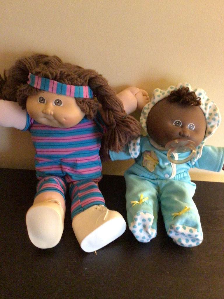 Two plush baby dolls One is Cabbage Patch - image 2 of 2