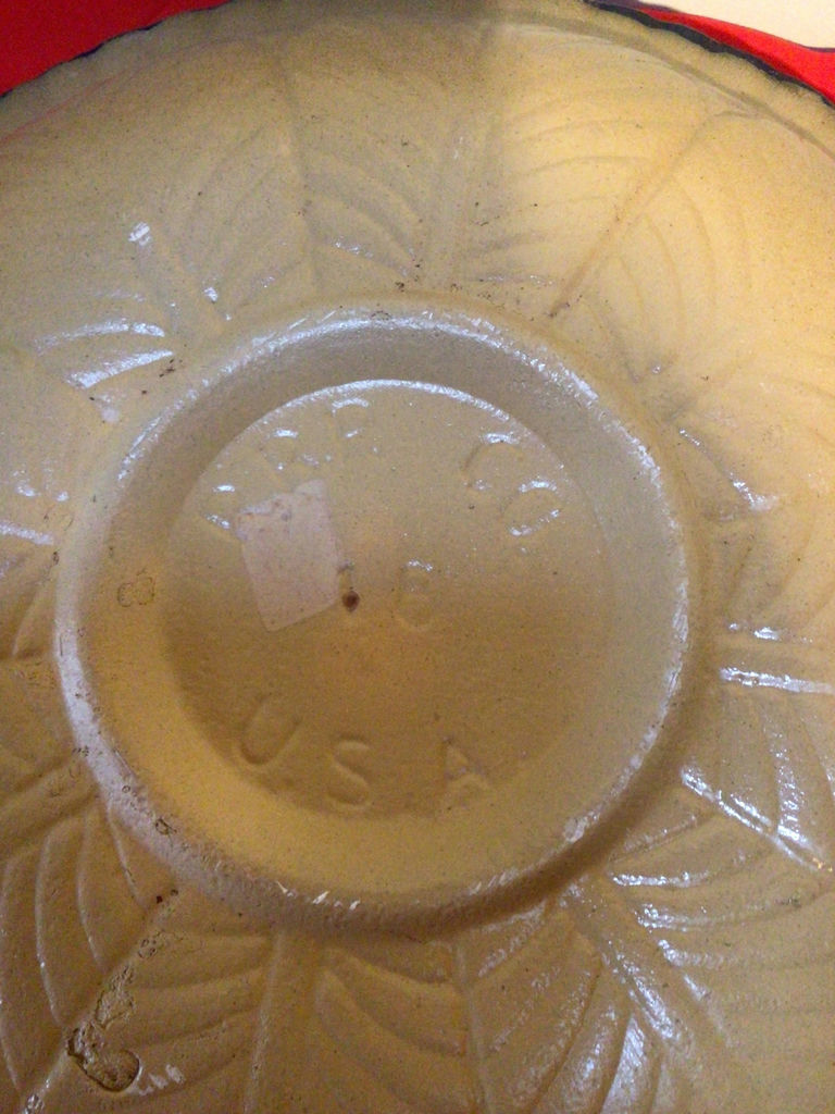 Ceramic bowl with blue rim and floral interior - image 3 of 3