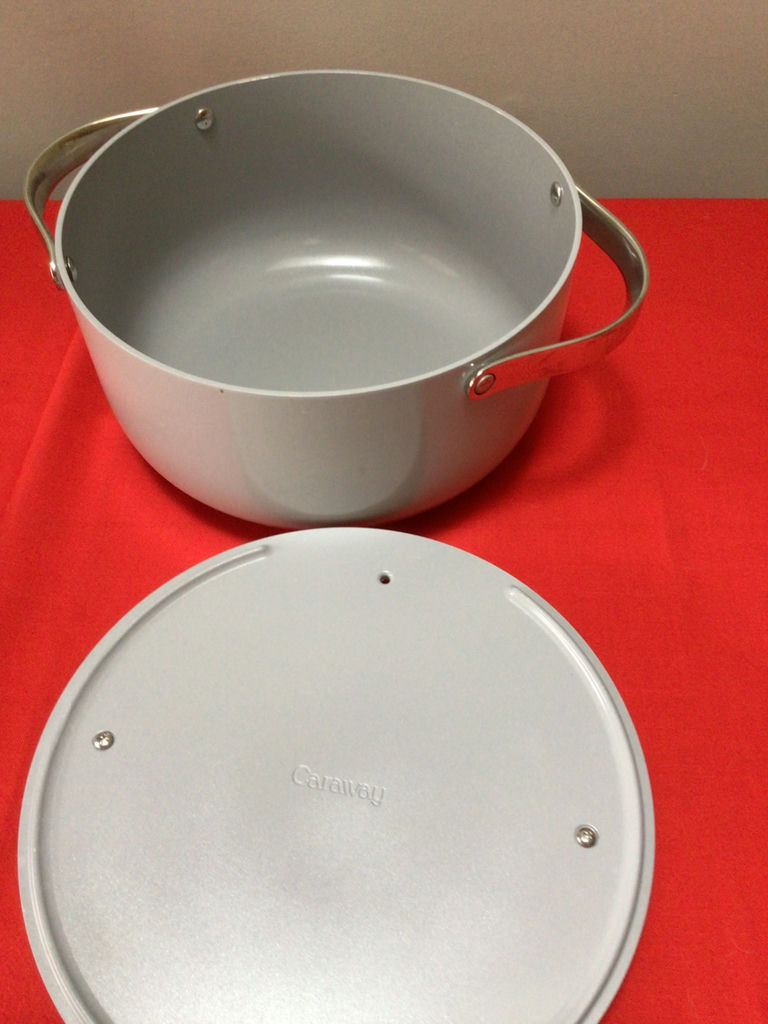 Set of metal cookware with lids and steamer insert - image 7 of 8