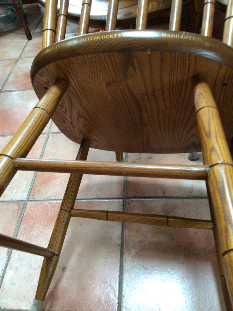 Wooden dining chairs with spindle backs - image 5 of 5
