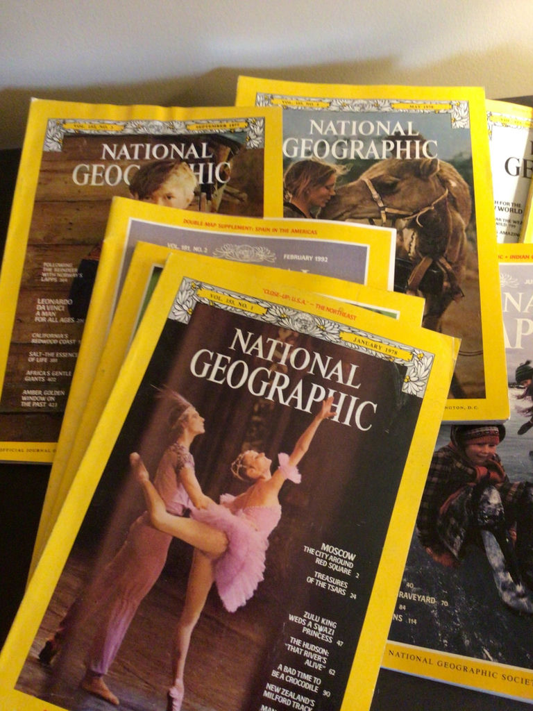 Stack of National Geographic Magazines - image 2 of 3