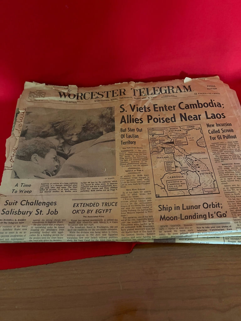 Collection of Vintage Newspaper Front Pages - image 1 of 7